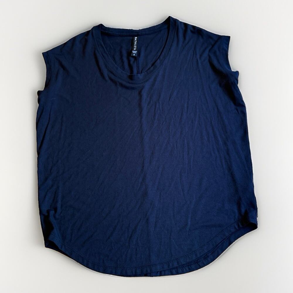 Athleta Uptempo Tee Sleeveless Top Women’s Sz S Charcoal Grey Soft